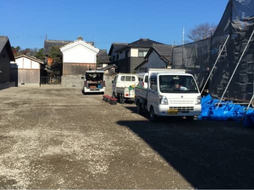 土地の整地作業
